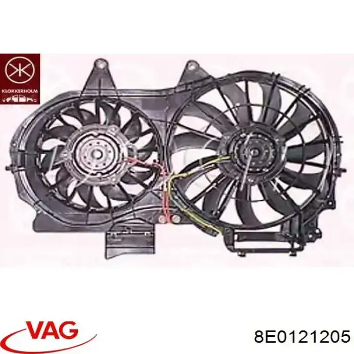 8E0121205 VAG Вентилятор радиатора