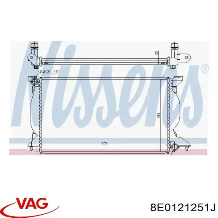 8E0121251J VAG радиатор