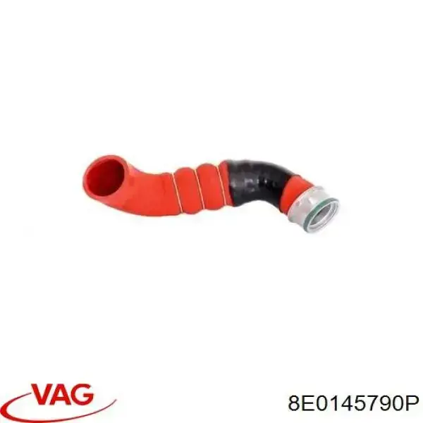 Шланг (патрубок) интеркуллера нижний правый VAG 8E0145790P