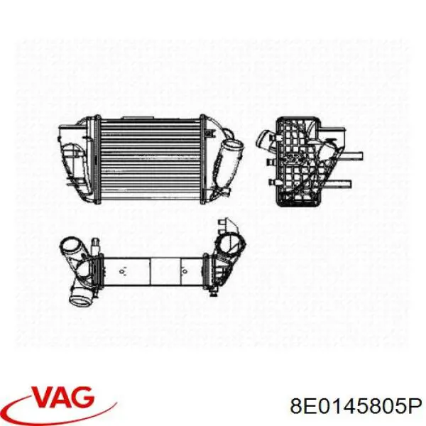 8E0145805P VAG интеркулер