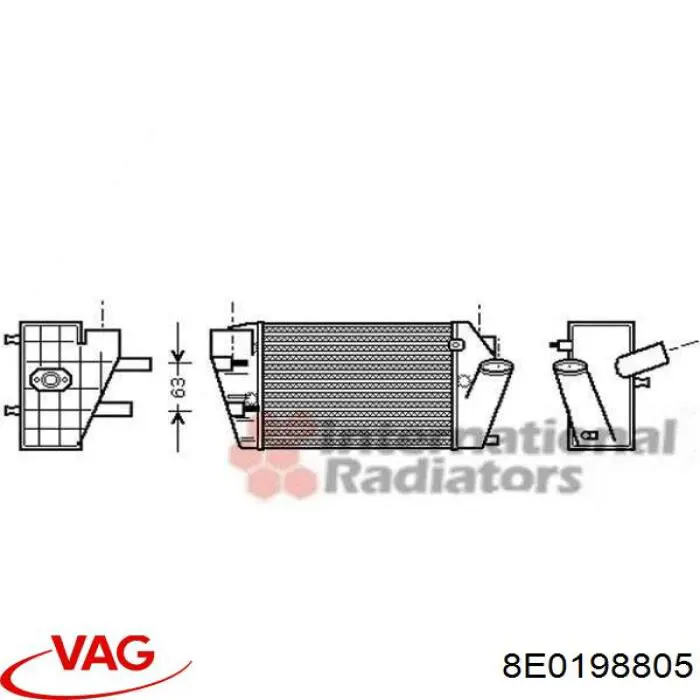 8E0198805 VAG интеркулер