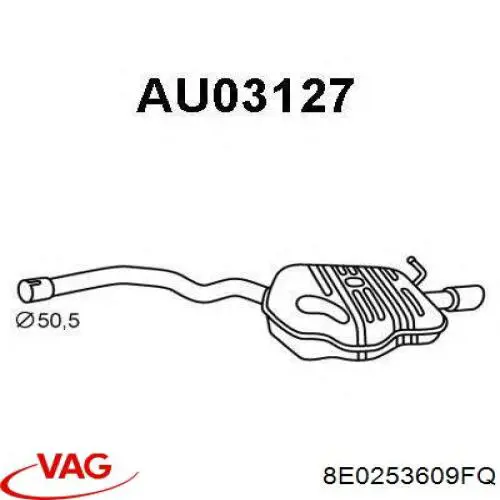 Выхлоп задний VAG 8E0253609FQ цена, от 119.38 USD