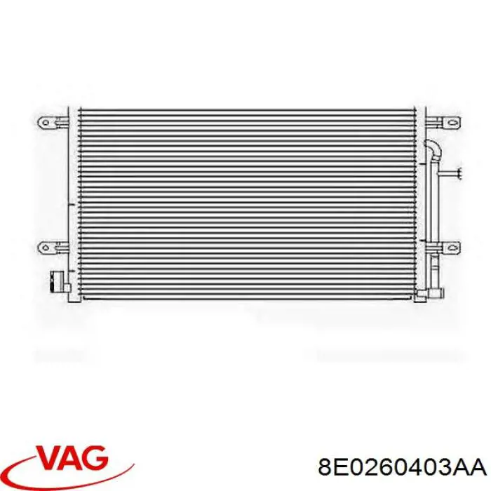 8E0260403AA VAG радиатор кондиционера