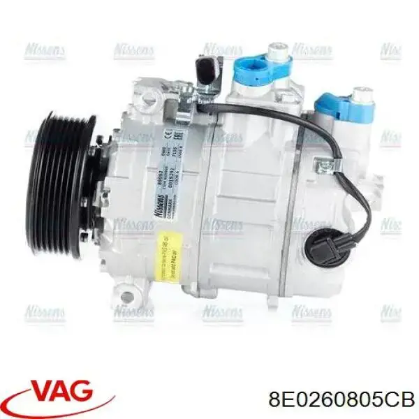 8E0260805CB VAG compressor de aparelho de ar condicionado