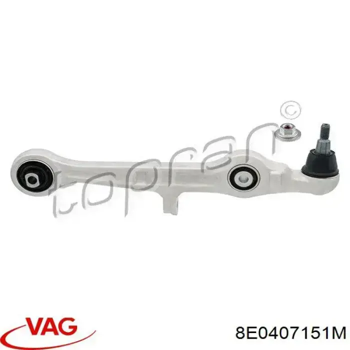 Нижний рычаг передней подвески левый/правый VAG 8E0407151M