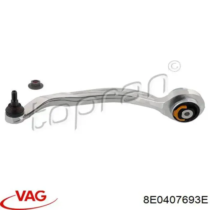 Левый рычаг передней нижней подвески VAG 8E0407693E цена, от 54.67 USD