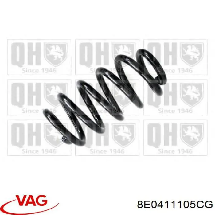 Пружина амортизатора передняя VAG 8E0411105CG цена, от 42.96 USD