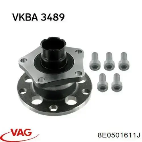 Купить 8E0501611J VAG Задняя шпиндель