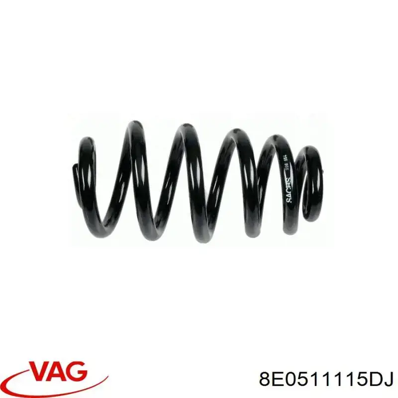 8E0511115DJ VAG Пружина подвески задняя