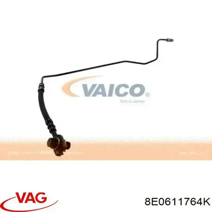 Tubo flexible de frenos trasero derecho 8E0611764K VAG