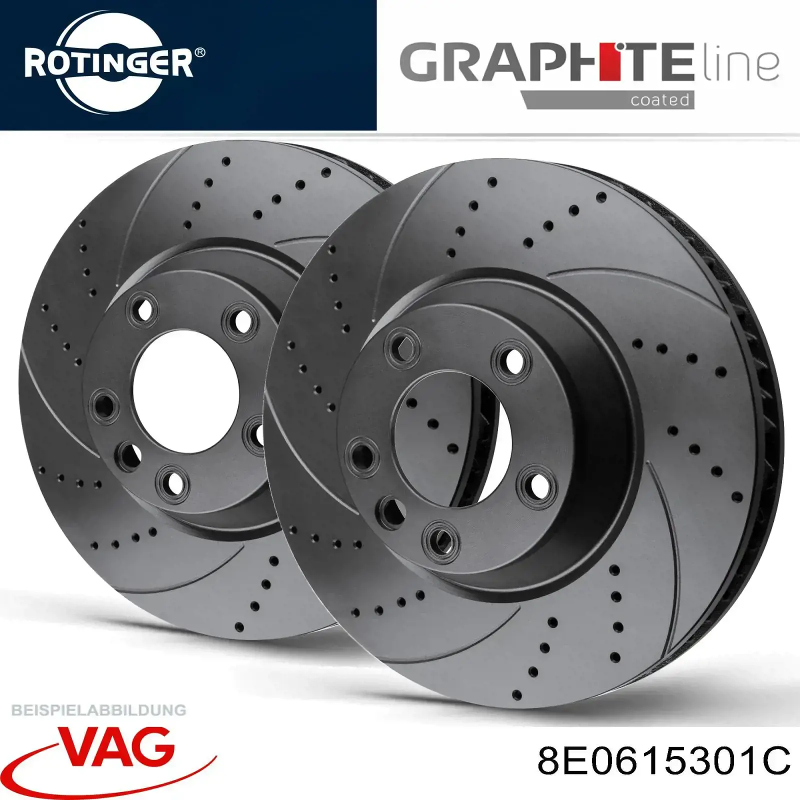 Передний тормозной диск VAG 8E0615301C