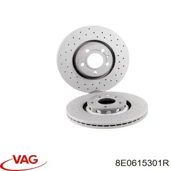 8E0615301R VAG Диск тормозной передний
