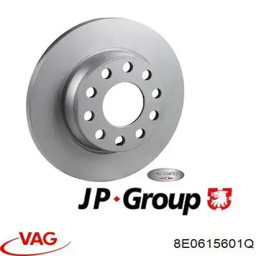 Задний дисковый тормоз VAG 8E0615601Q