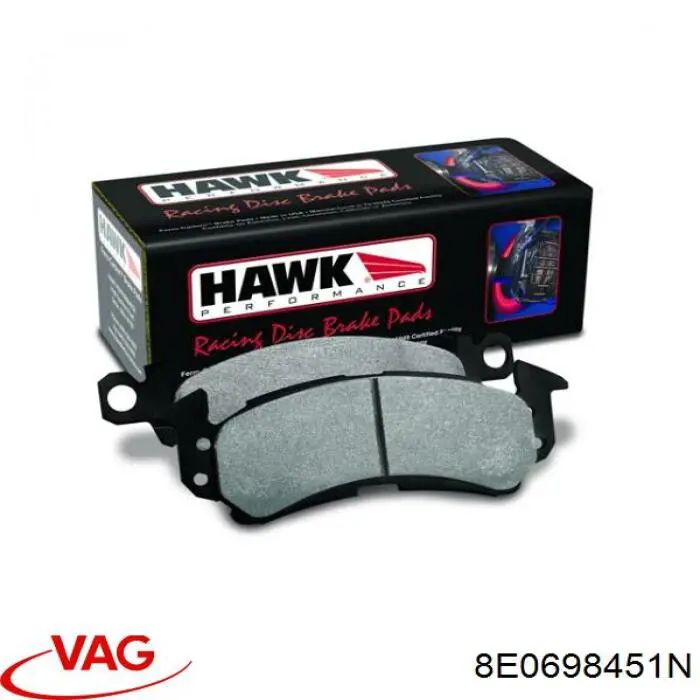Колодки дисковые  VAG 8E0698451N цена, от 29.53 USD