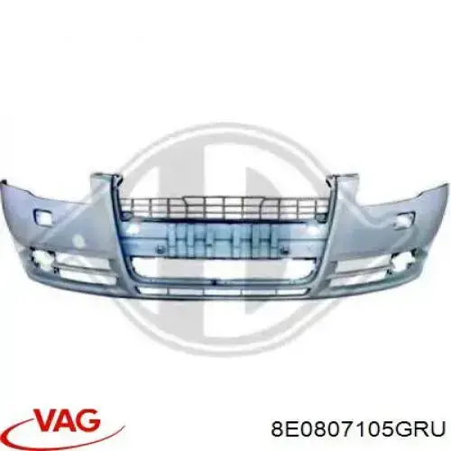 Бампер передний VAG 8E0807105CGRU