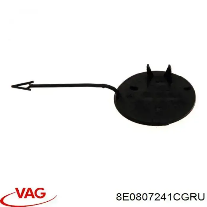 8E0807241CGRU VAG заглушка бампера буксировочного крюка передняя правая