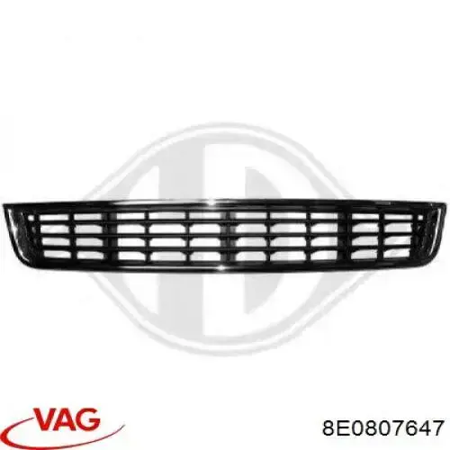 Решетка бампера переднего центральная VAG 8E0807647 цена, от 22.33 USD