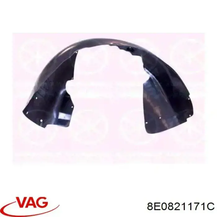 Подкрылок крыла переднего левый VAG 8E0821171C цена, от 15.52 USD