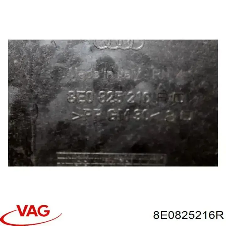 8E0825216R VAG защита днища прав зад