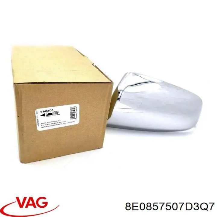Накладка левого бокового зеркала VAG 8E0857507D3Q7 цена, от 462.31 USD