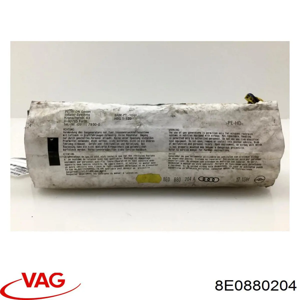 Подушка безопасности (AIRBAG) пассажирская VAG 8E0880204 цена, от 10.16 USD