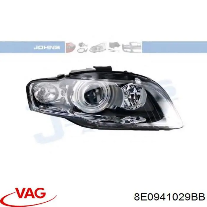 Левая фара 8E0941029BB VAG