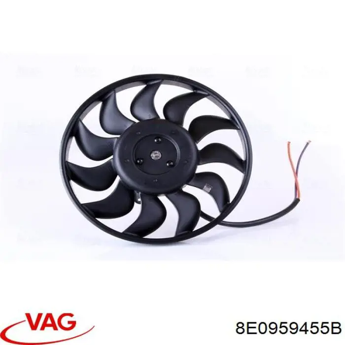 8E0959455B VAG вентилятор (крыльчатка радиатора охлаждения)
