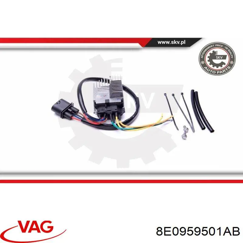 8E0959501AB VAG регулятор оборотов вентилятора охлаждения (блок управления)