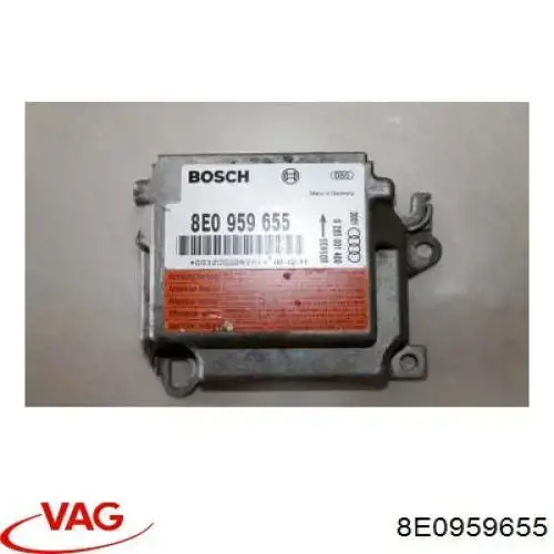 8E0959655 VAG модуль-процессор управления подушкой безопасности (эбу airbag)