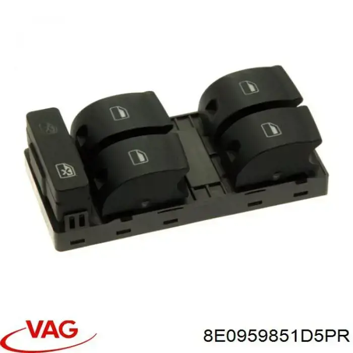 8E0959851D5PR VAG кнопочный блок управления стеклоподъемником передний левый