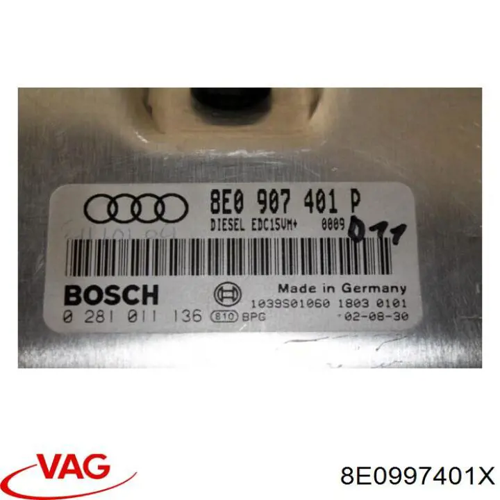 ЭБУ двигателем VAG 8E0997401X цена, от 22.81 USD