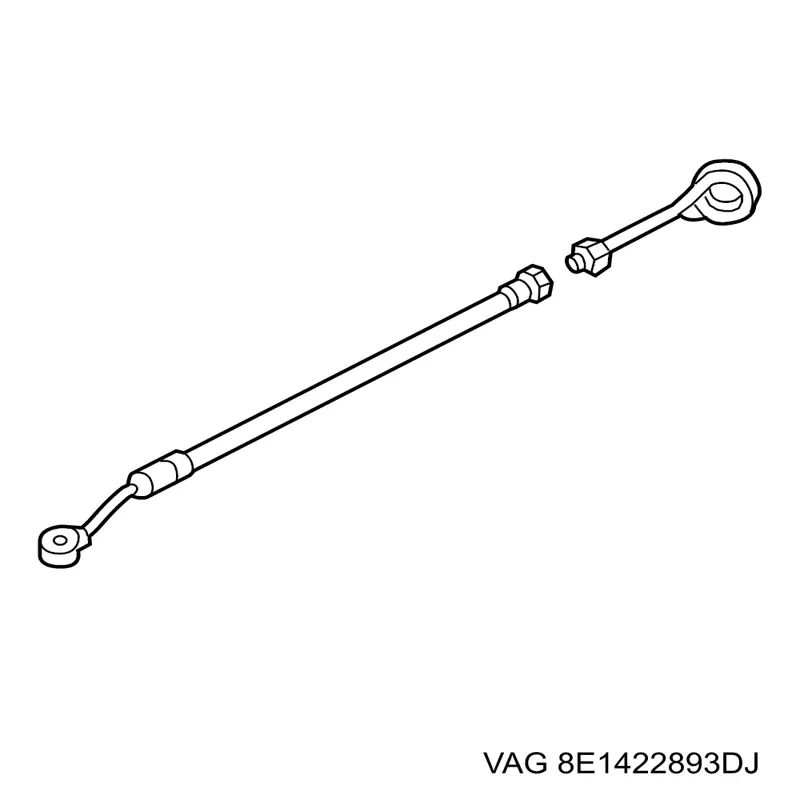 Шланг ГУР высокого давления 8E1422893DJ VAG