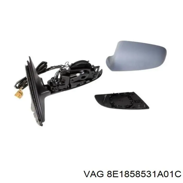 Купить 8E1858531A01C VAG Корпус зеркала заднего вида левого (внутрення часть)