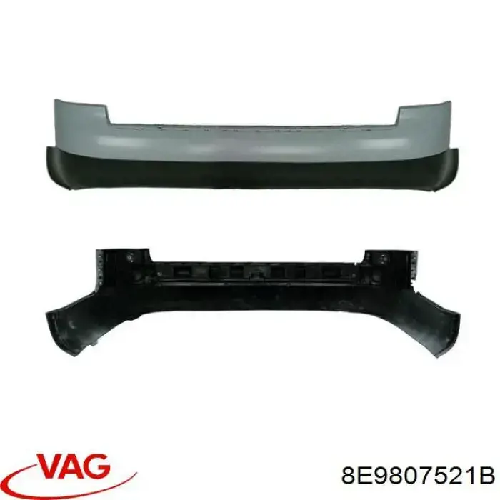 Задний бампер 8E9807521B VAG