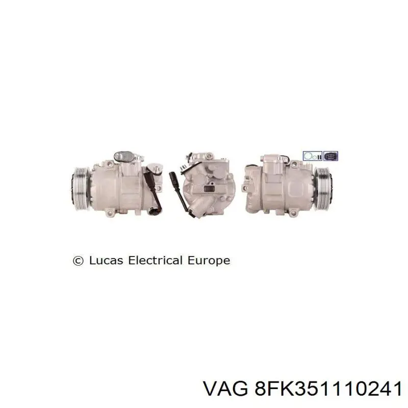 Купить 8FK351110241 VAG Компрессор климатической установки