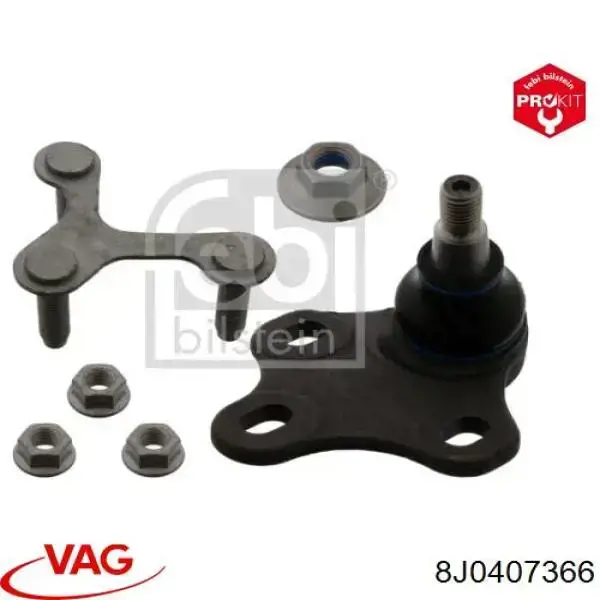 Купить 8J0407366 VAG Шаровая опора, нижняя, правая