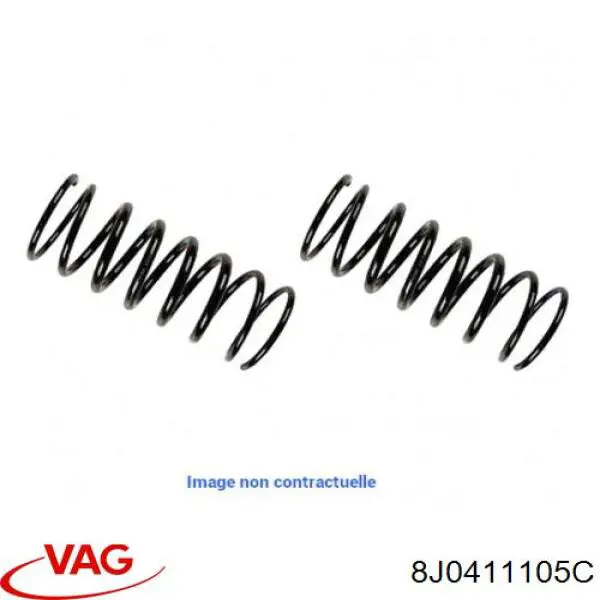 Купить 8J0411105C VAG Винтовая пружина подвеска