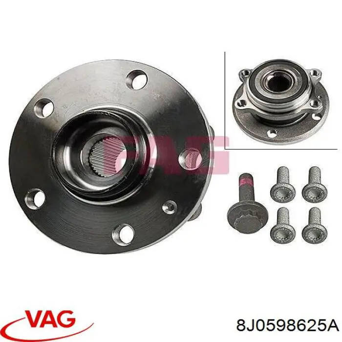 Купить 8J0598625A VAG Ступица переднего колеса