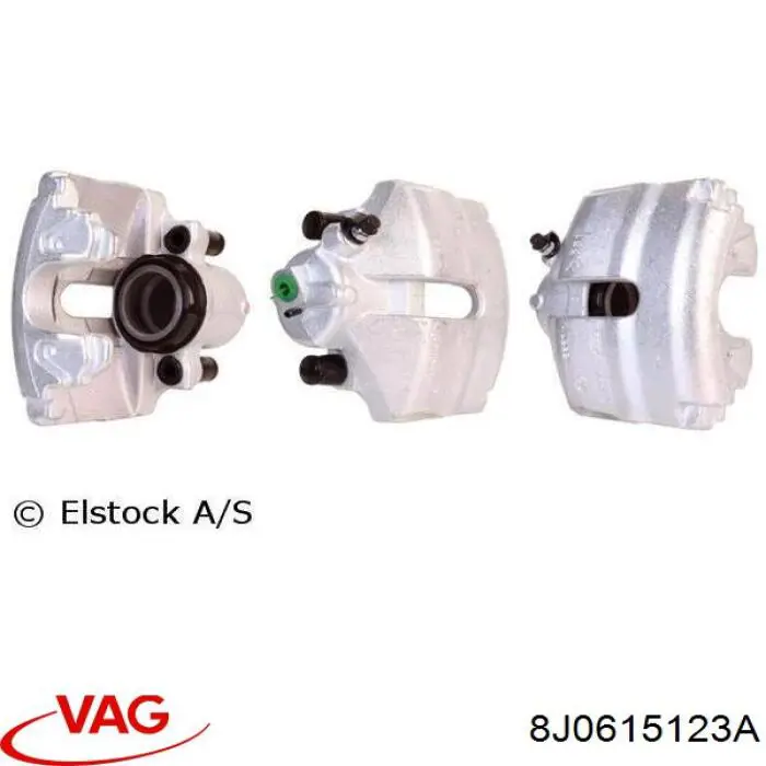 Суппорт тормозной передний левый 8J0615123A VAG