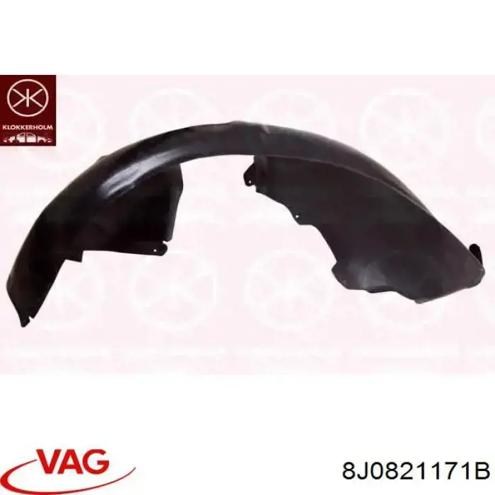 Подкрылок крыла переднего левый VAG 8J0821171B цена, от 65.91 USD