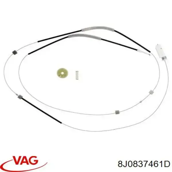 8J0837461D VAG Механизм стеклоподъемника передней левой двери
