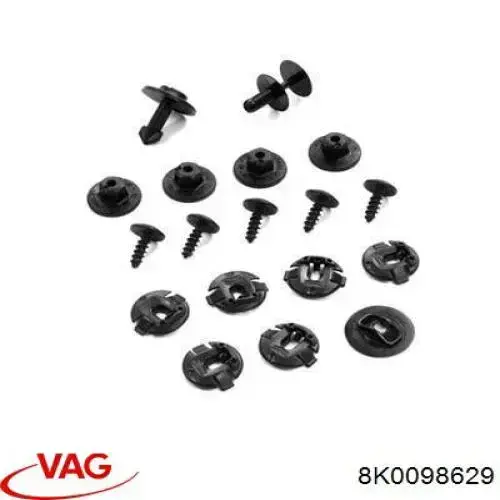 Пистон крепления подкрылок 8K0098629 VAG