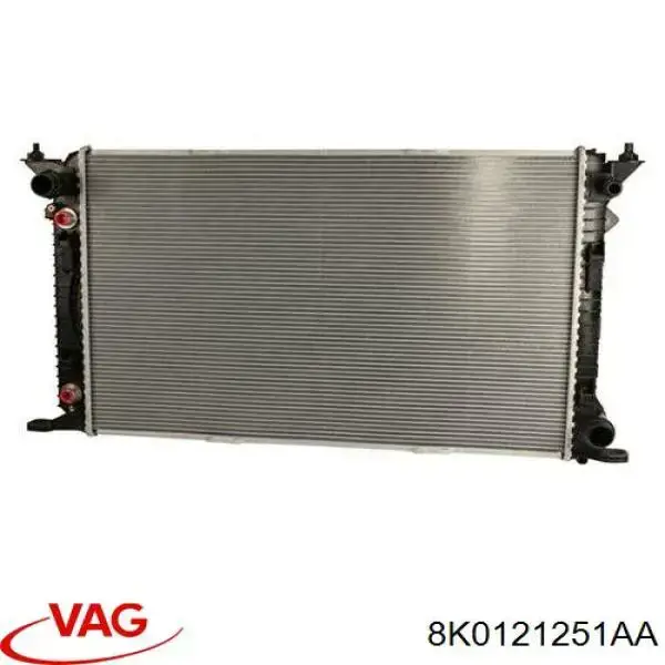 8K0121251AA VAG radiador de esfriamento de motor