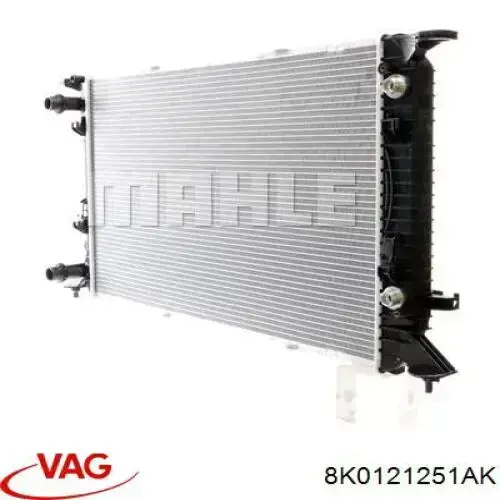 Купить 8K0121251AK VAG Радиатор водяной