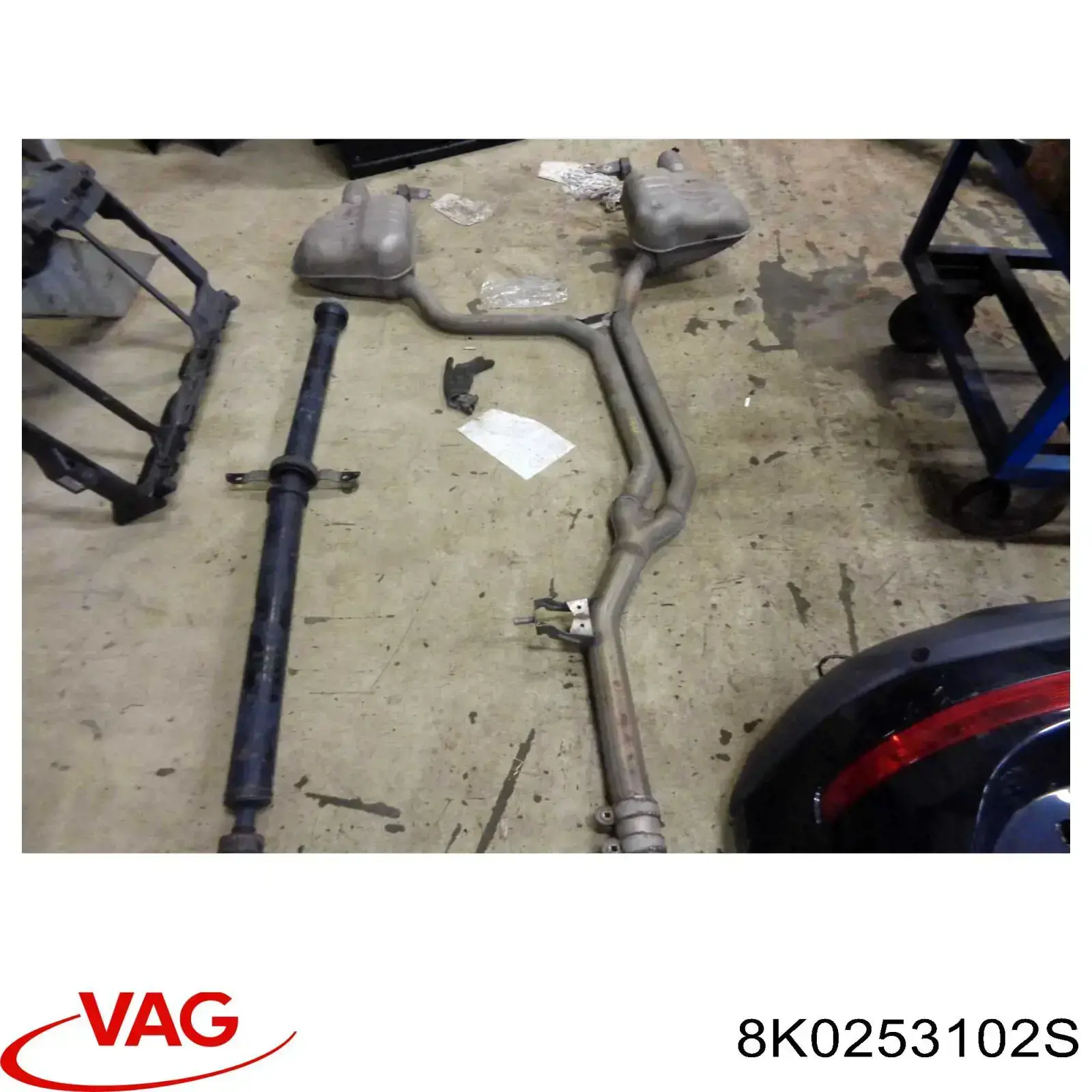 Купить 8K0253102S VAG Передняя часть глушителя