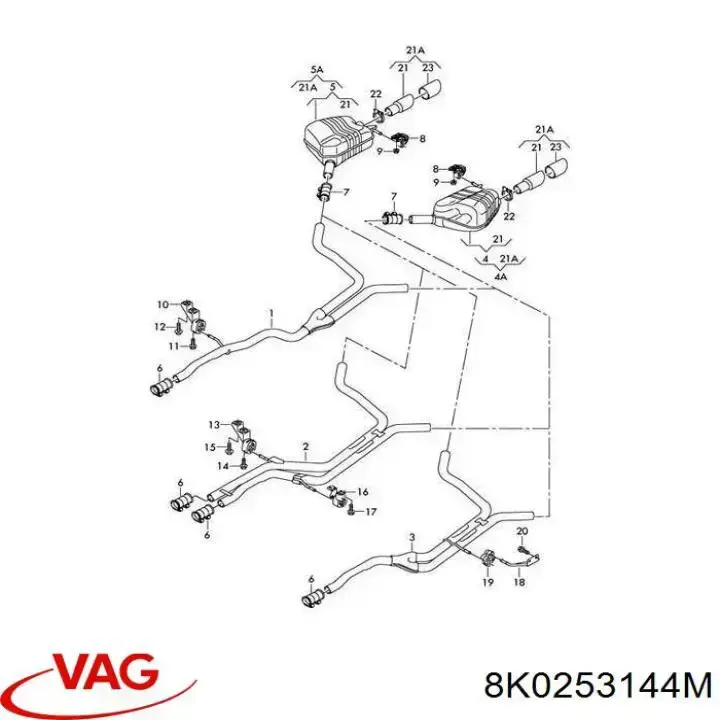 8K0253144M VAG/Audi