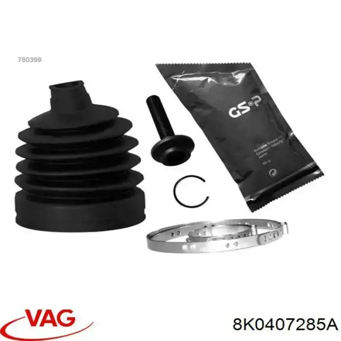 Купить 8K0407285A VAG Пыльник гранаты наружный, передний