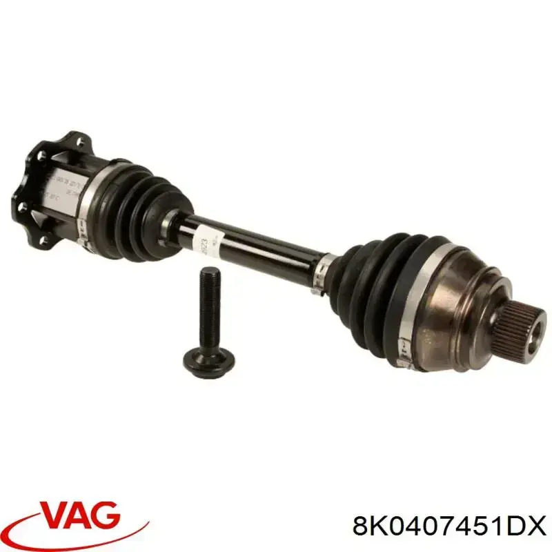 Полуось (привод) передняя VAG 8K0407451DX цена, от 77.40 USD