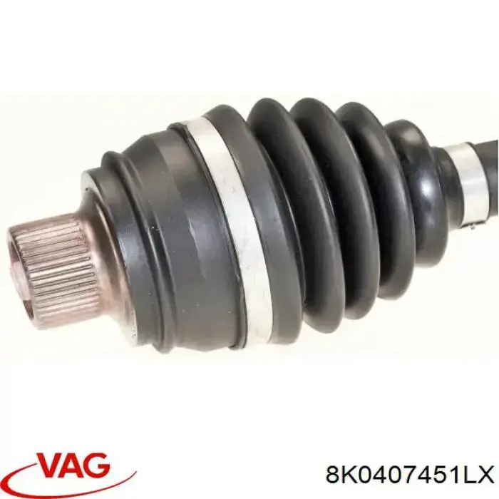 8K0407451LX VAG Ось передняя в сборе