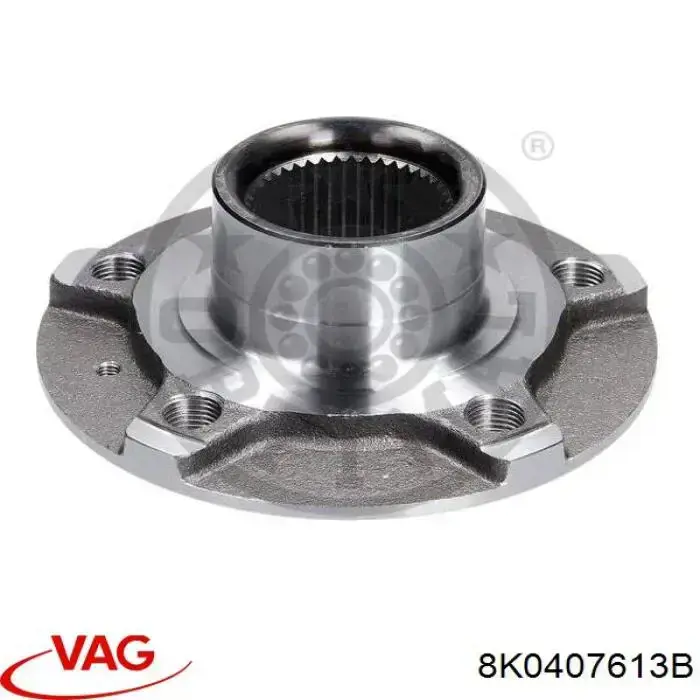 Cubo de rueda delantero 8K0407613B VAG